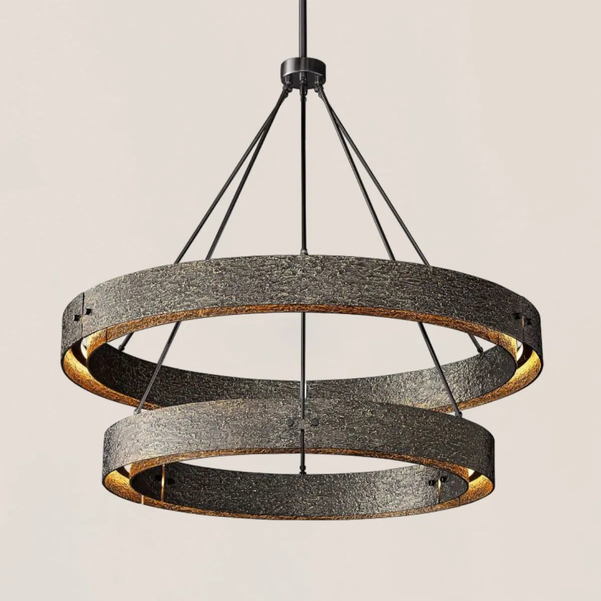 Vouvray 2-tier Round Chandelier 60"