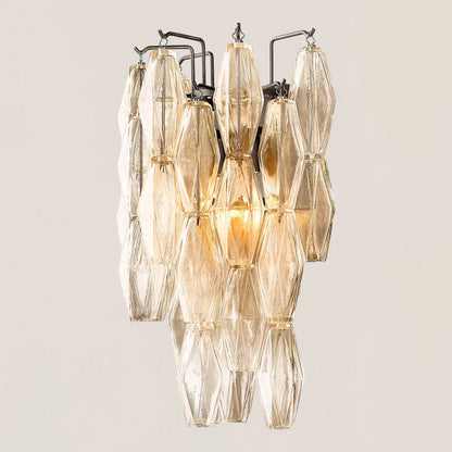 Chiara Glass Short Wall Sconce