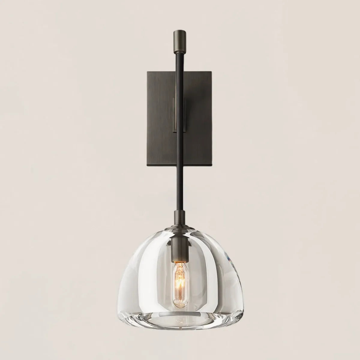 Hemisphere Crystal Wall Sconce