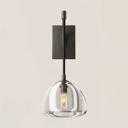 Hemisphere Crystal Wall Sconce
