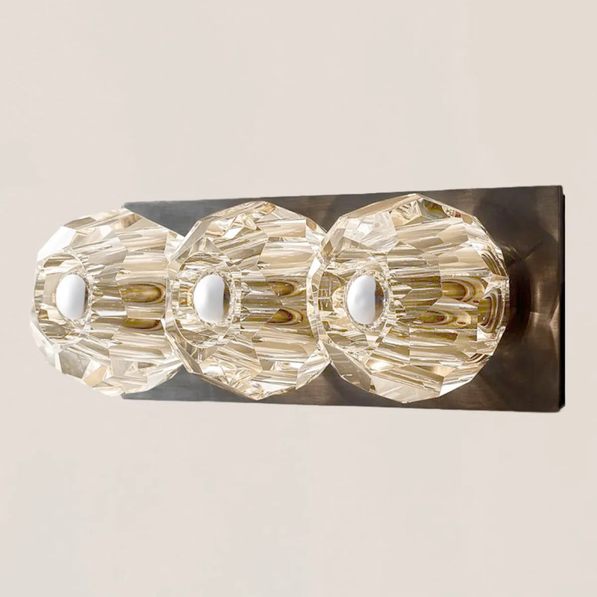 Boule De Crystal Clear Linear Short Wall Sconce