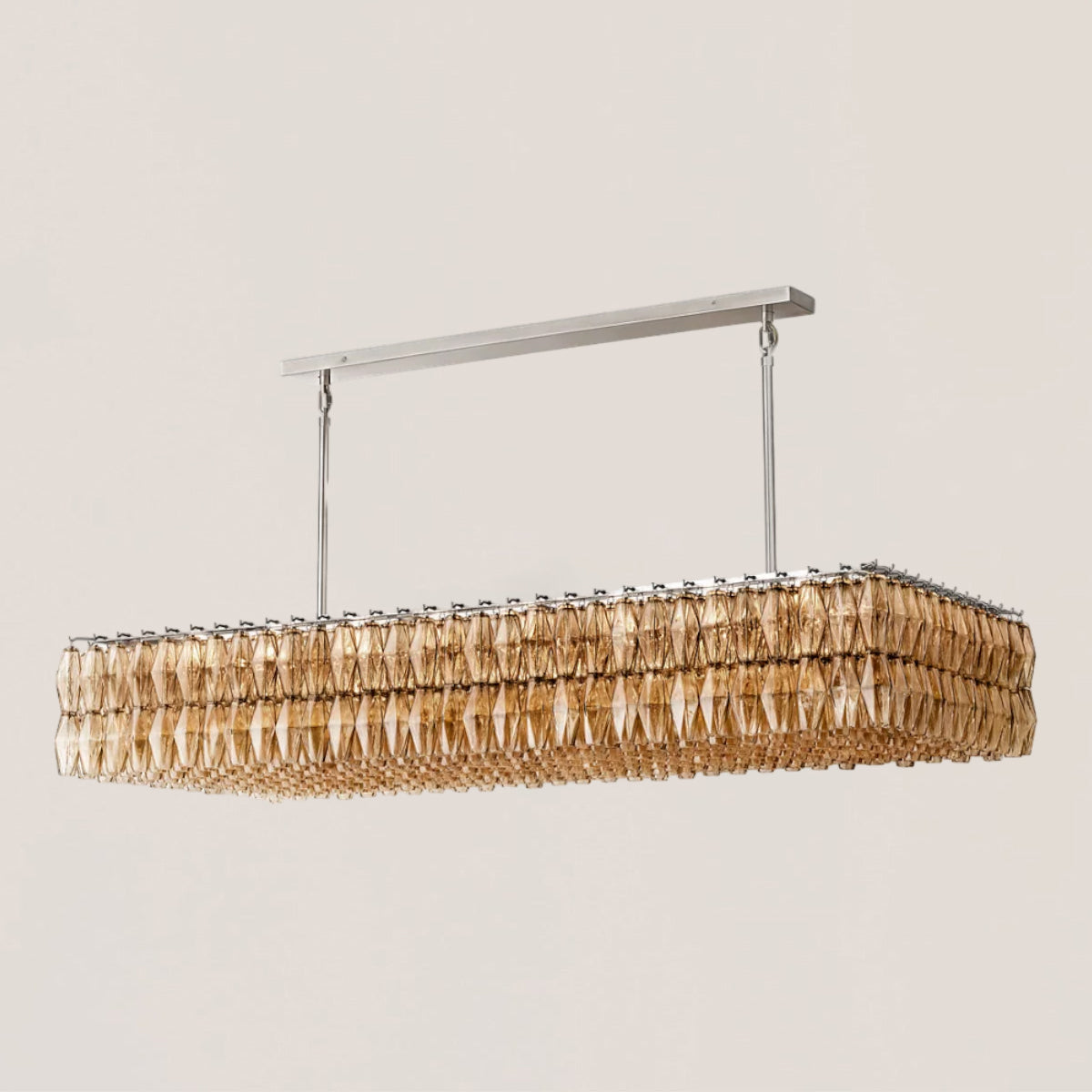 Chiara Glass Rectangular Chandelier
