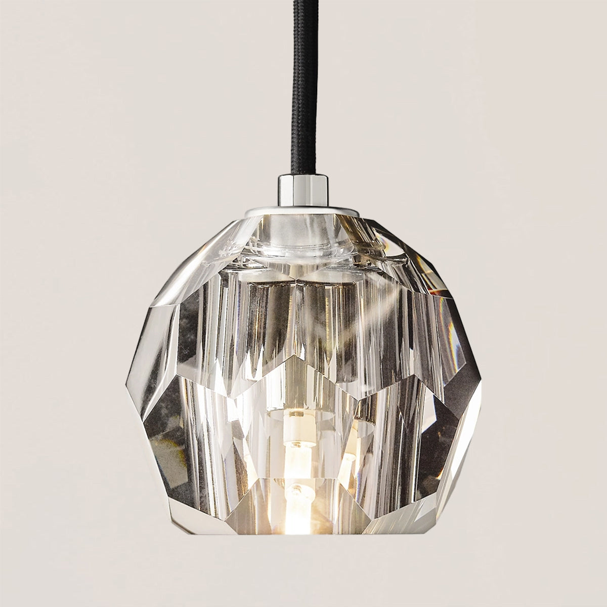 Boule De Crystal Rod Pendant Light