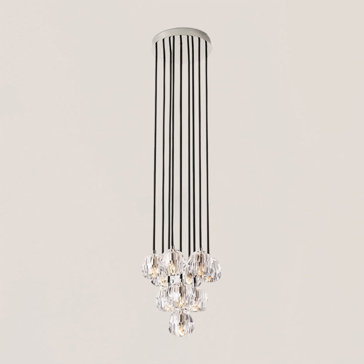 Boule De Crystal Round Cluster Chandelier