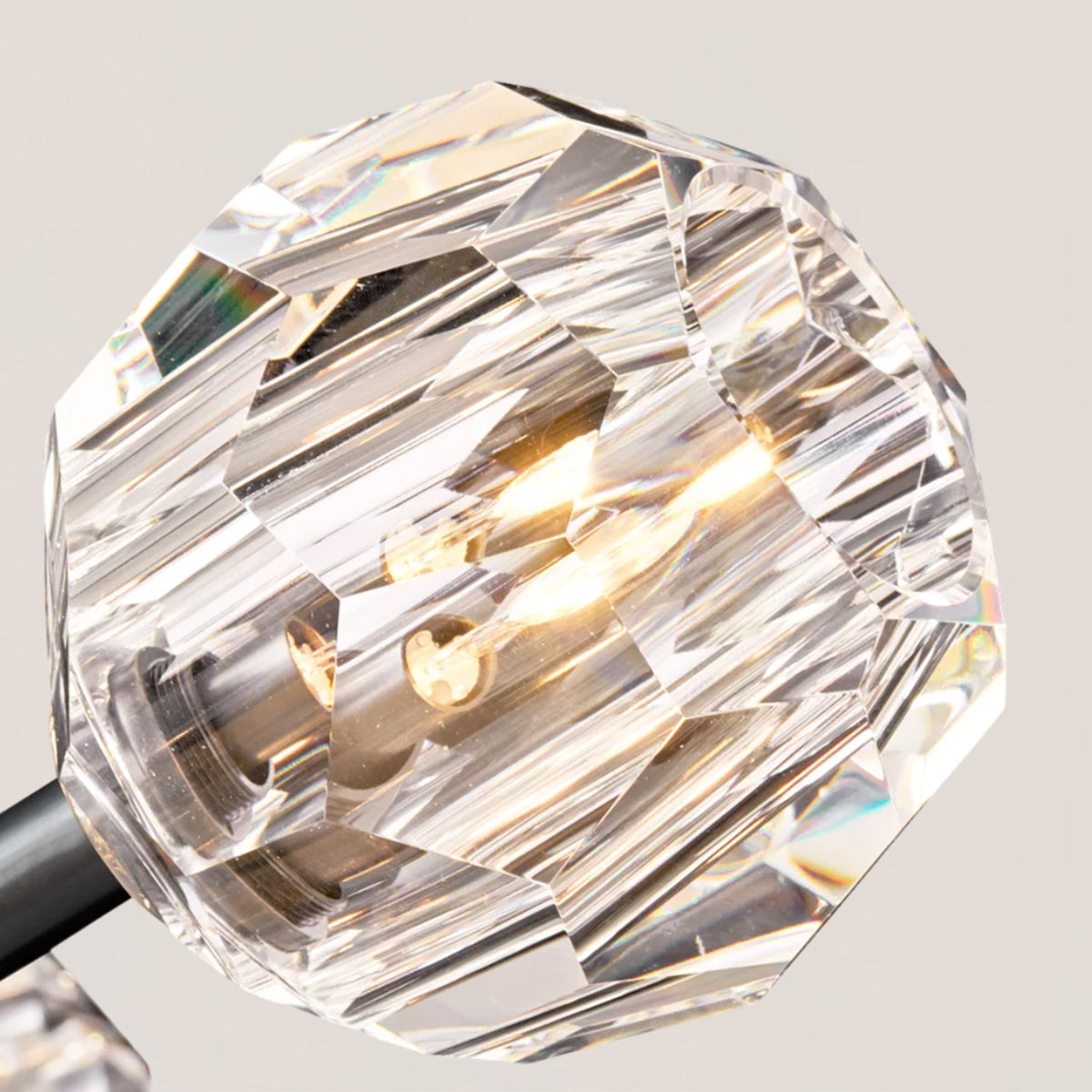 Boule De Cristal Clear Glass Ball Modern Round Chandelier Light