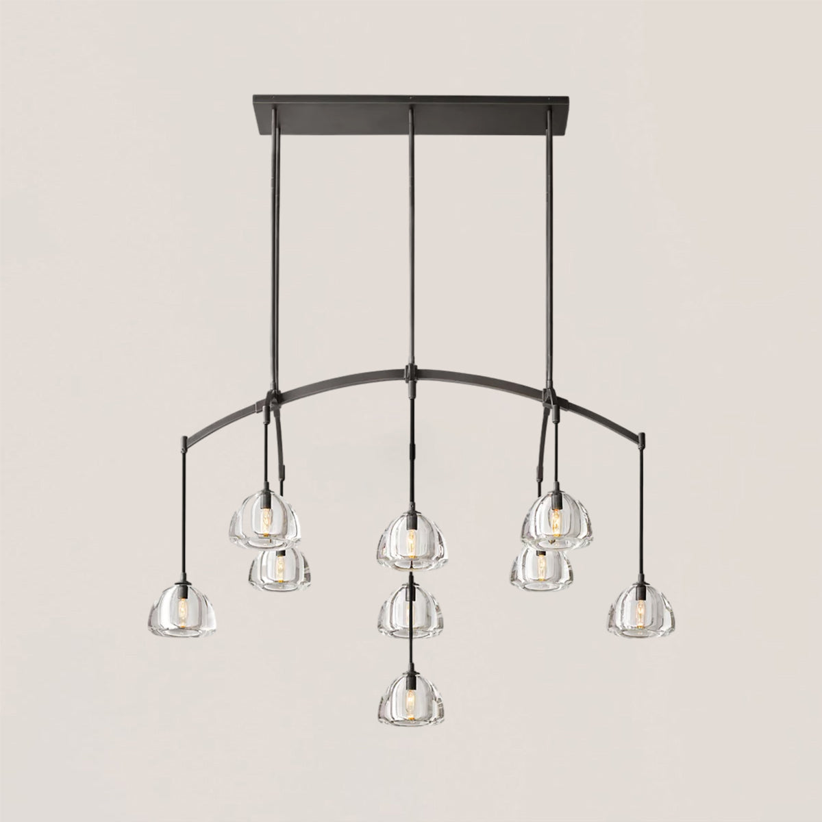 Hemisphere Linear Chandelier