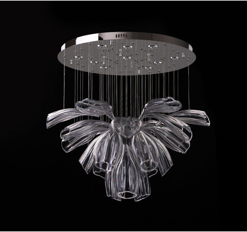 Luxury Glass Lotus Chandelier