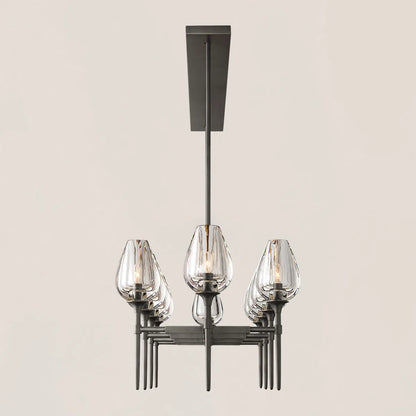 Tulip Crystal Linear Chandelier
