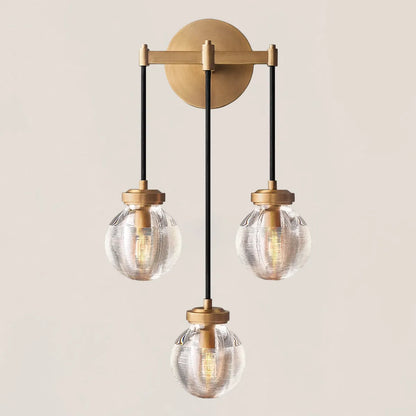 Pearl Spherical Modern Triple Wall Sconce