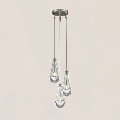 Raindrop Rod Round Chandelier