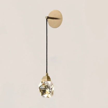 VASELAMPS - Faceted Crystal Prisms Wall Sconce - Cord
