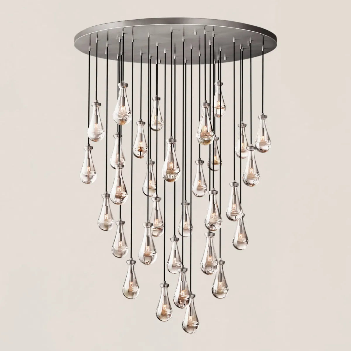 Rain Round Modern Chandelier Light
