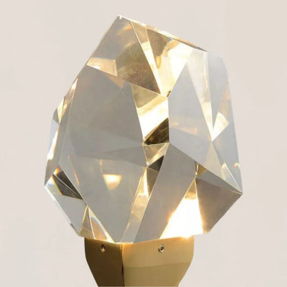 VASELAMPS - Faceted Crystal Prisms Wall Sconce - Rod