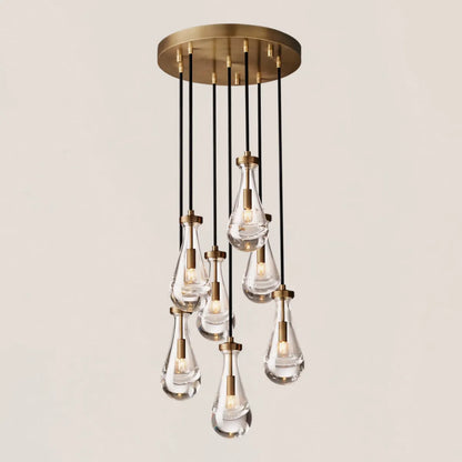 Rain Round Modern Chandelier Light