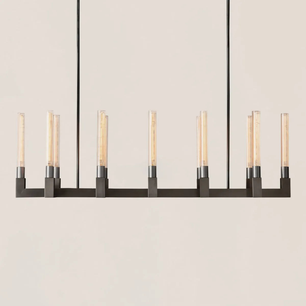 Cannele Glass Linear Chandelier