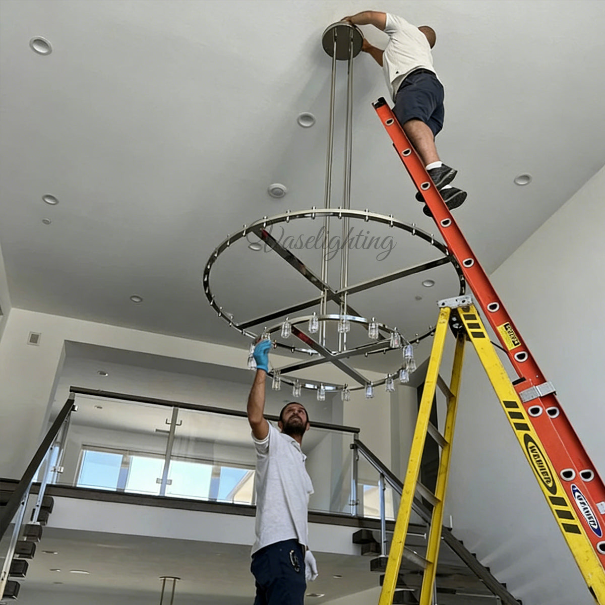 Arcachon Led Round Two-tier Chandelier 60"