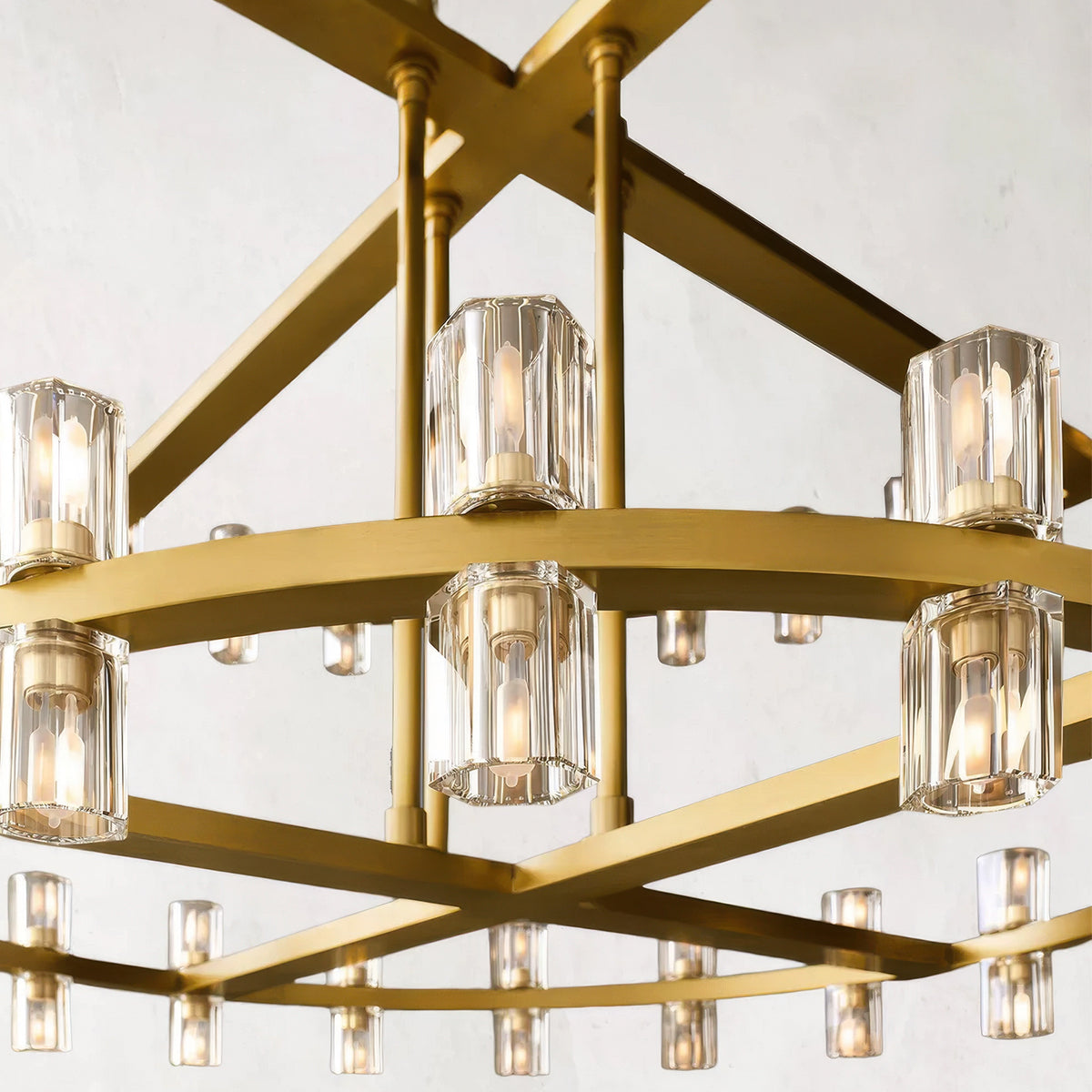 Arcachon Led Round Two-tier Chandelier 60"