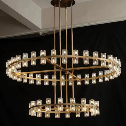 Arcachon Led Round Two-tier Chandelier 60"