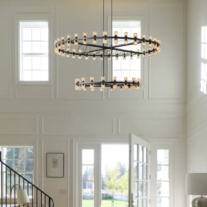 Arcachon Led Round Two-tier Chandelier 60"