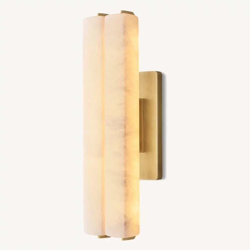 Audubon Alabaster Double Sconce