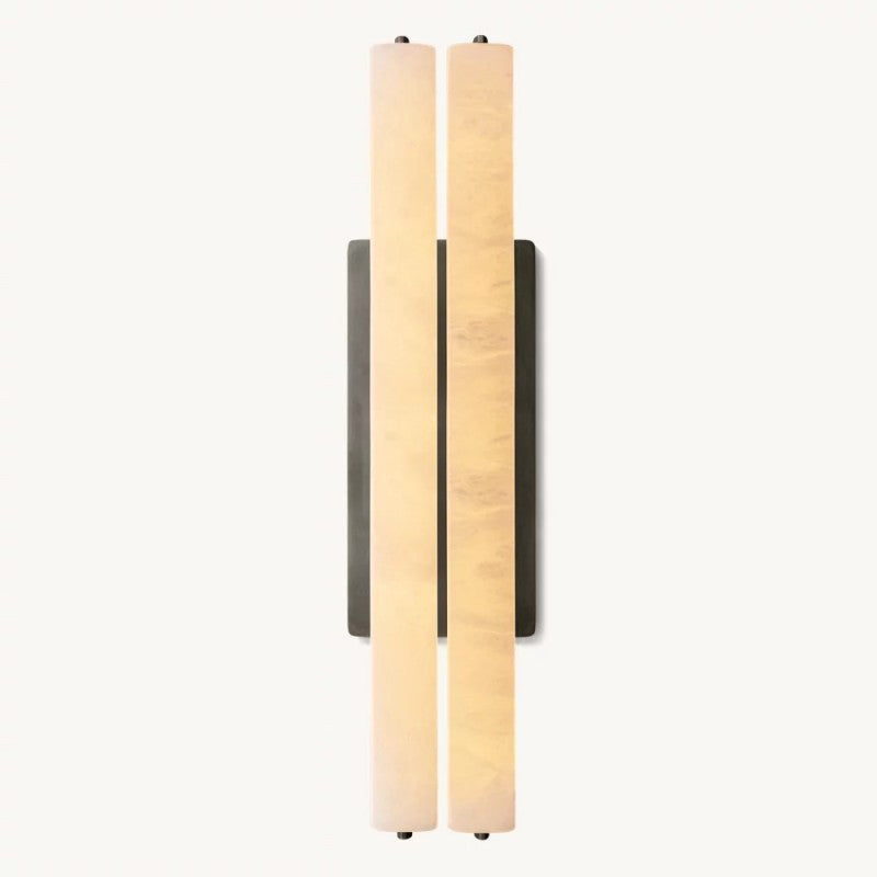 Audubon Alabaster Double Sconce