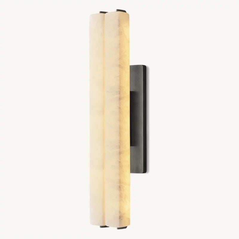 Audubon Alabaster Double Sconce