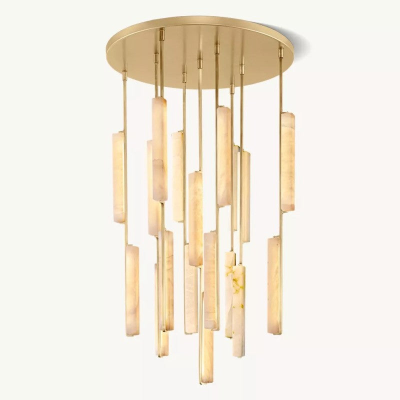 Audubon Alabaster Round Chandelier 40"