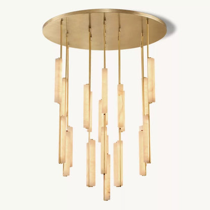 Audubon Alabaster Round Chandelier 56"