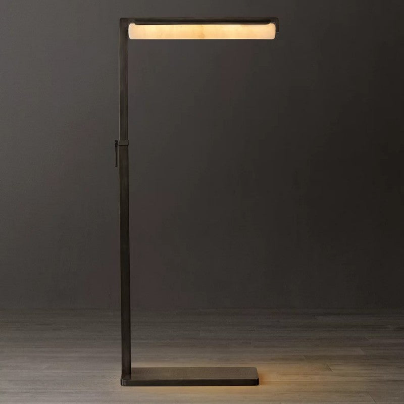 Audubon Alabaster Task Floor Lamp