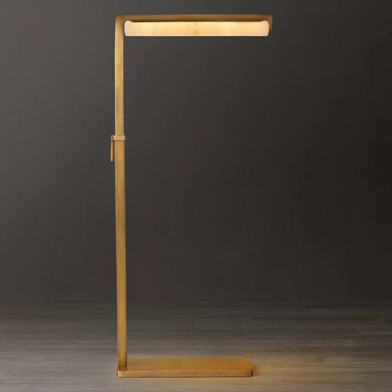 Audubon Alabaster Task Floor Lamp