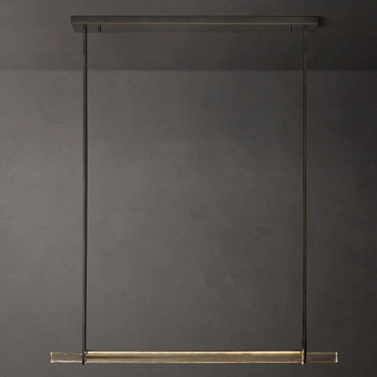 Audubon Crystal Single Bar Linear Chandelier 60"