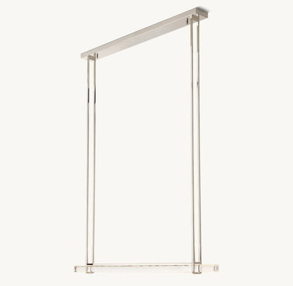 Audubon Crystal Single Bar Linear Chandelier 60"