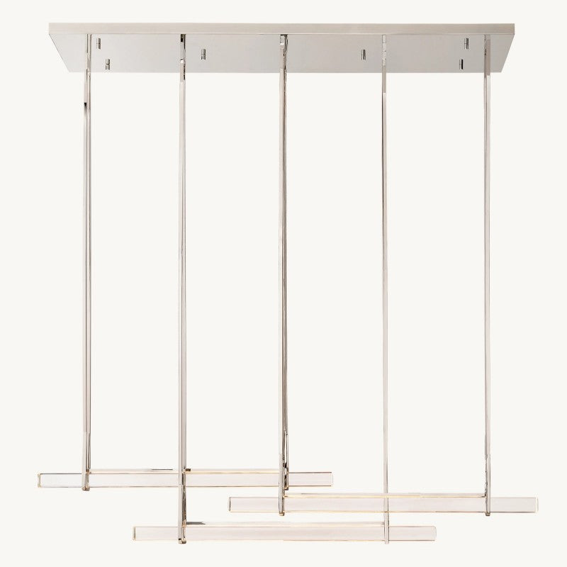 Audubon Crystal Triple Bar Linear Chandelier