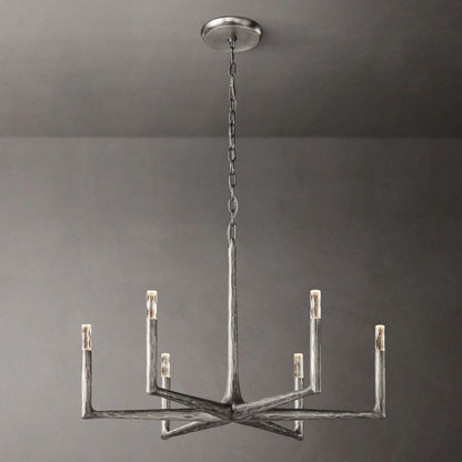 Thaddeus Forged Round Chandelier