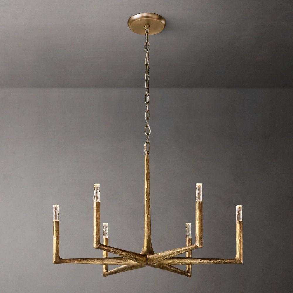 Thaddeus Forged Round Chandelier