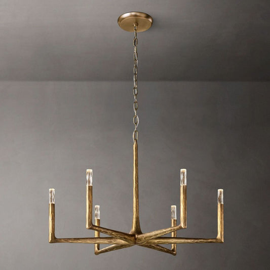 Thaddeus Forged Round Chandelier