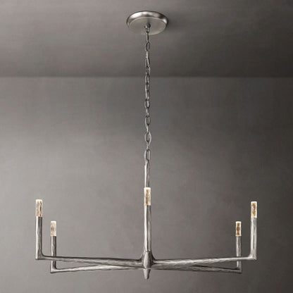 Thaddeus Forged Round Chandelier