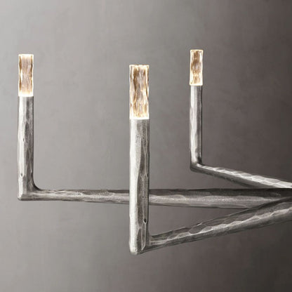 Thaddeus Forged Round Chandelier