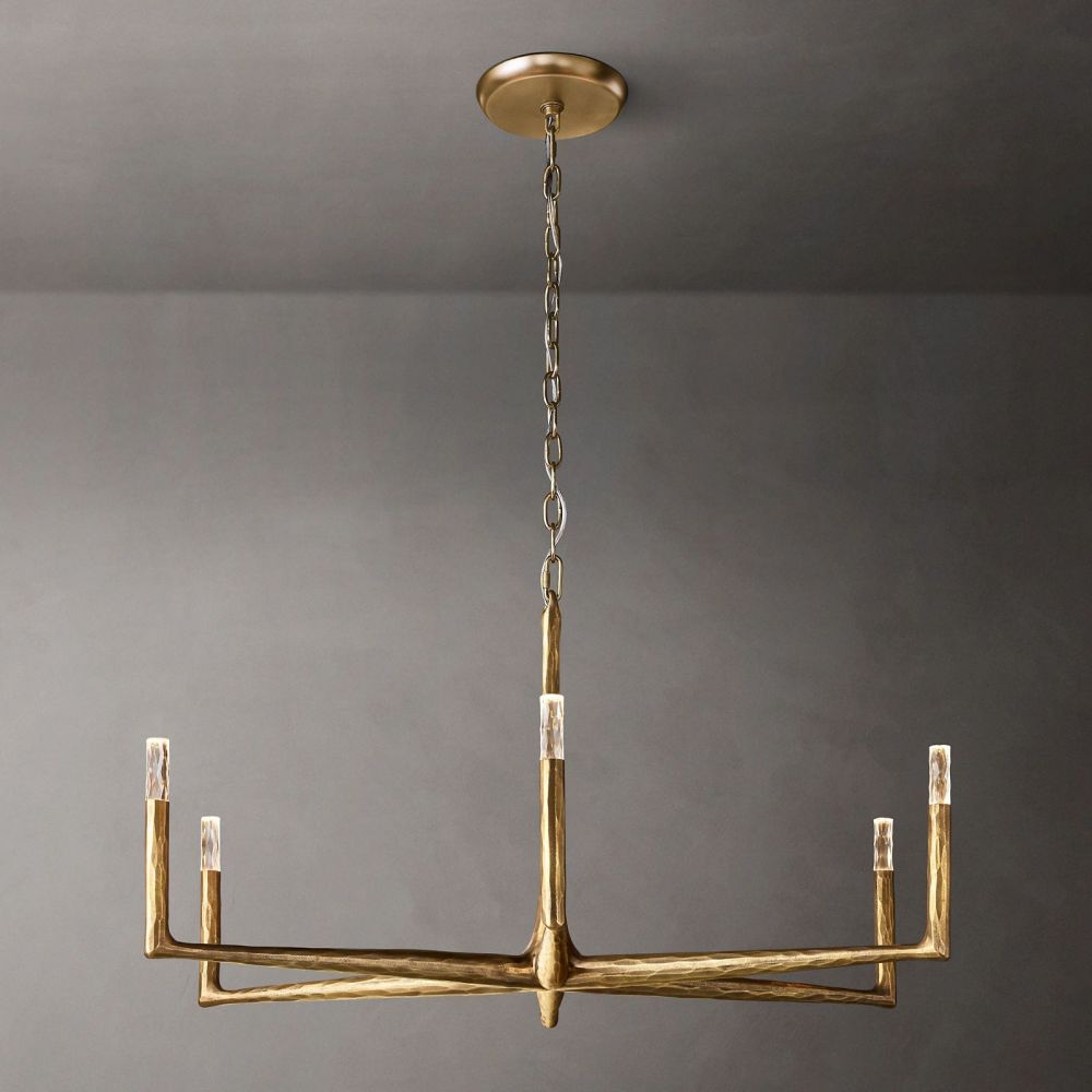Thaddeus Forged Round Chandelier