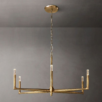 Thaddeus Forged Round Chandelier
