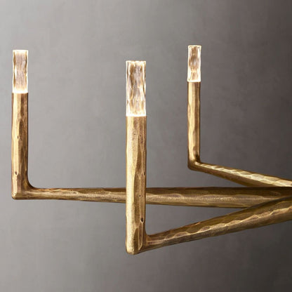 Thaddeus Forged Round Chandelier