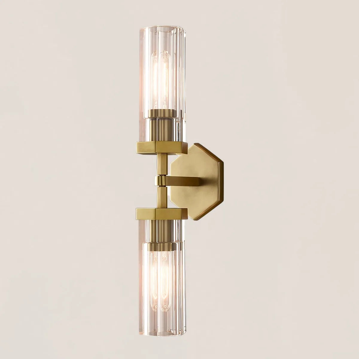 Lambeth Hexagonal Linear Short Wall Sconce