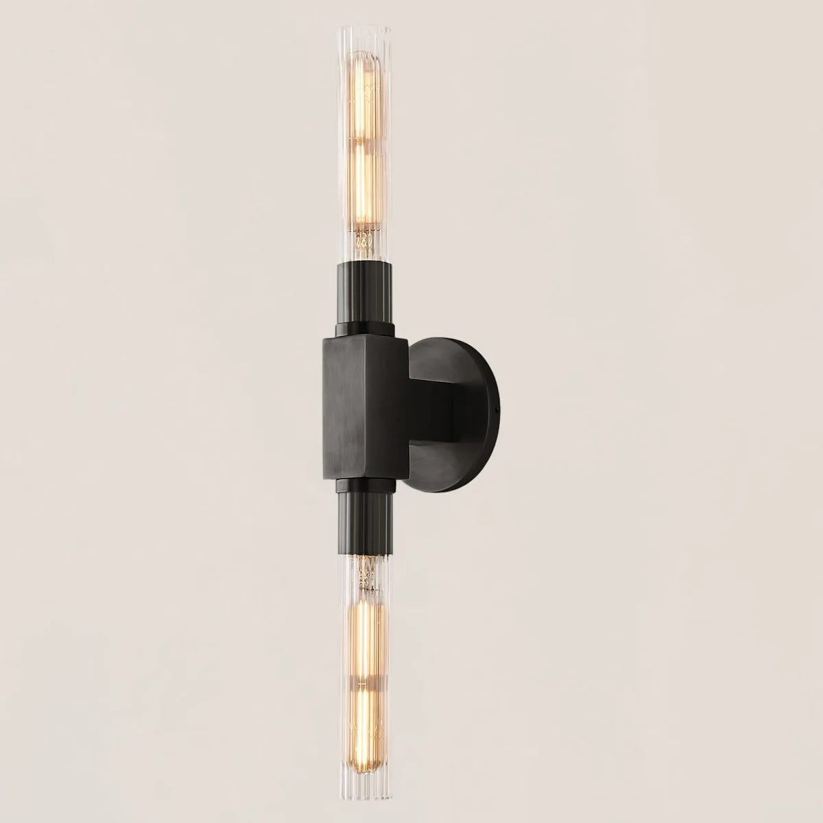 Cannele Glass Linear Wall Sconce