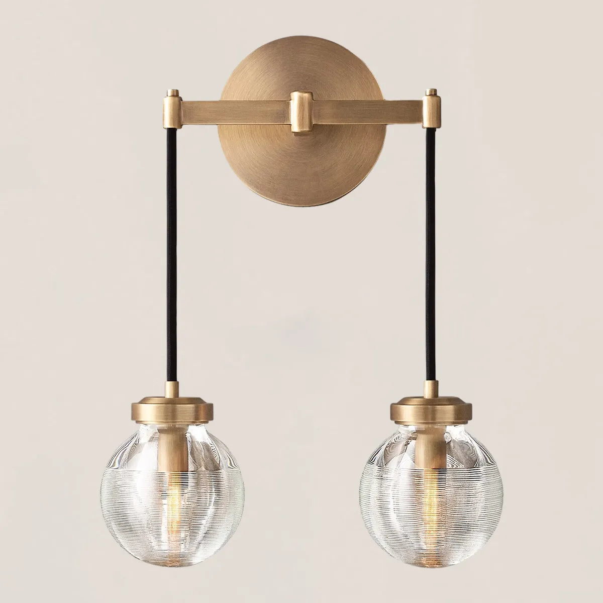 Pearl Drops Double Sconce