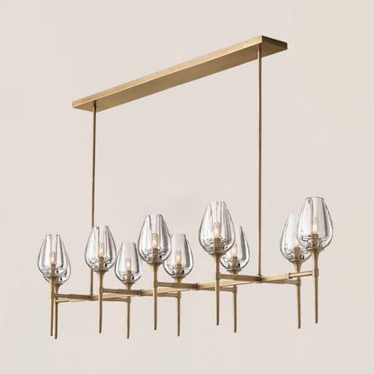 Tulip Crystal Linear Chandelier