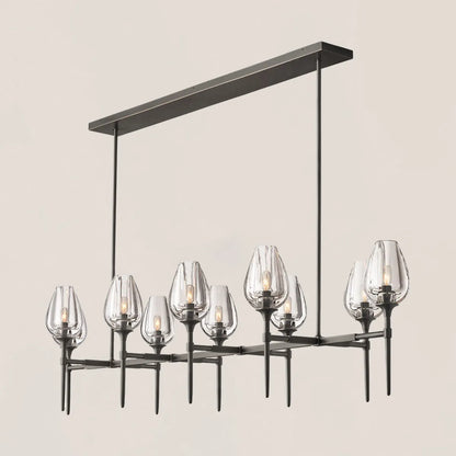 Tulip Crystal Linear Chandelier