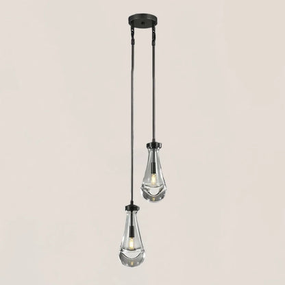 Raindrop Rod Round Chandelier