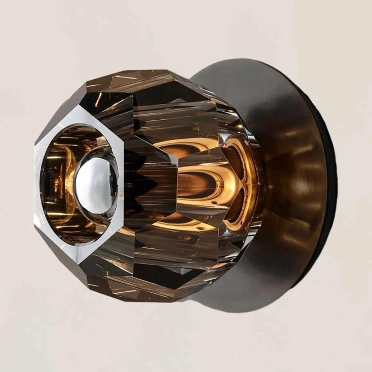 Boule De Crystal Smoke Petite Wall Sconce