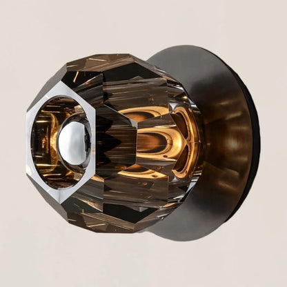 Boule De Crystal Smoke Petite Wall Sconce