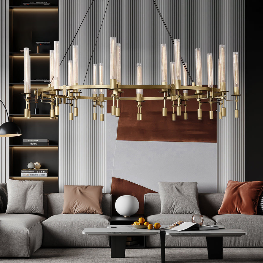 Fontanelle Round Chandelier 70"